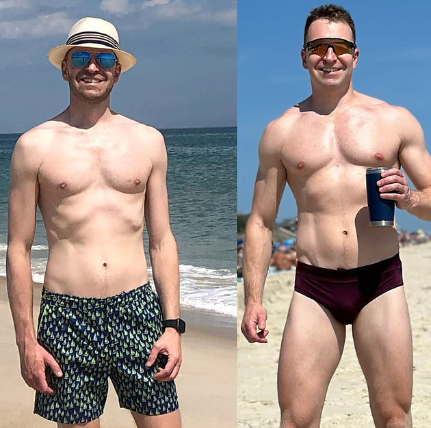 BUF Personal Training client transformation — before and after